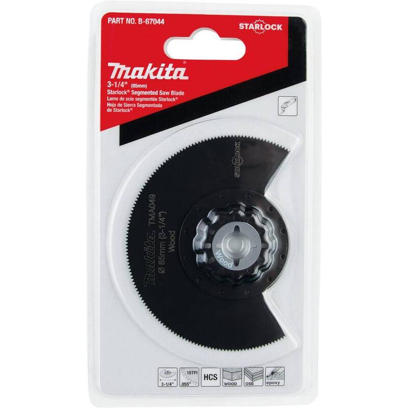 Hoja de sierra segmentada Starlock de 3-1/4 pulgadas - B-67044 de Makita