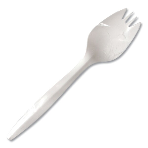Berkley Square Individually Wrapped Mediumweight Cutlery, Spork, White, PK1000, 1000PK - 1105000