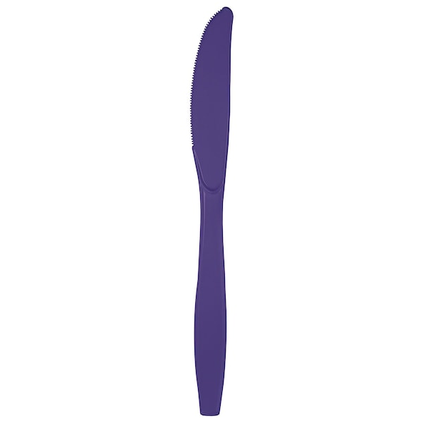 Touch Of Color Purple Plastic Knives, 7.5", 600PK - 010575B