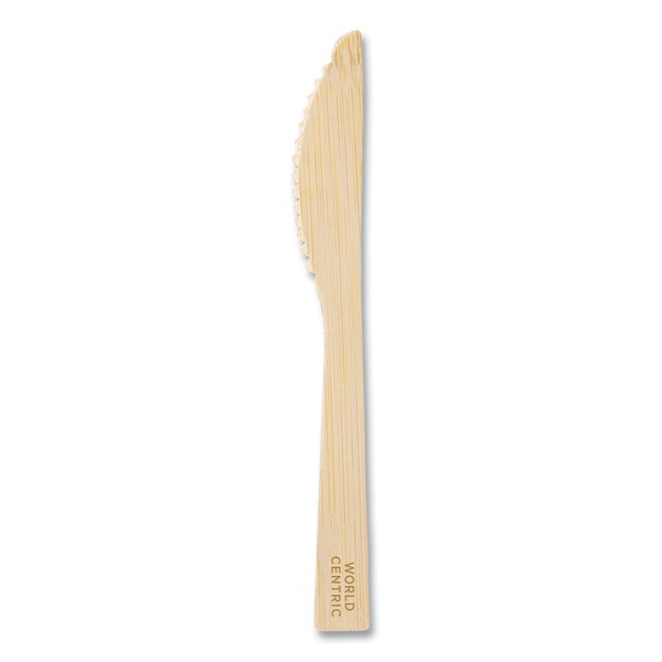 World Centric Bamboo Cutlery, Knife, 6.7 in., Natural, 2000PK - KN-BB-67