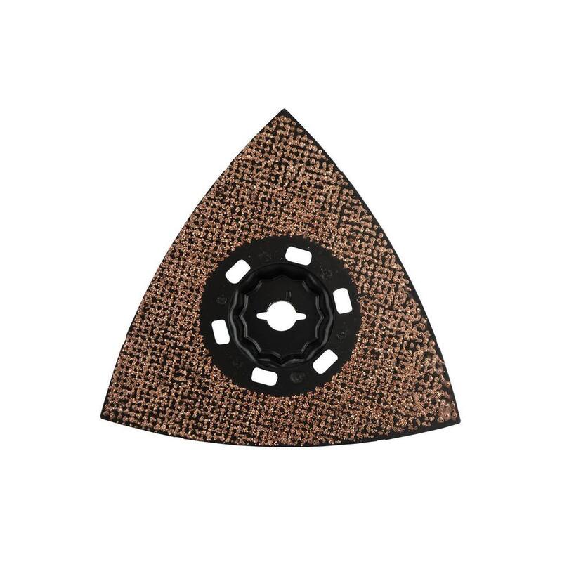 Herramienta oscilante multiuso de Makita StarlockMax 4-1 / 2 pulgadas. Almohadilla de lijado Delta de carburo de tungsteno de 40 granos - E-08648