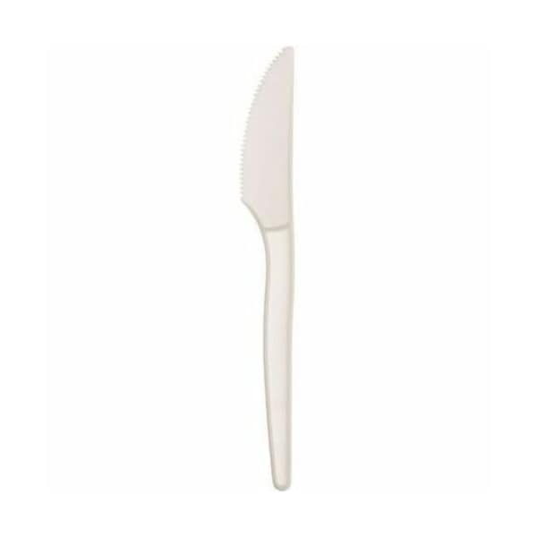 Wna-Comet Knives, Plant Starch, 7inL, Natural White, 50PK - WNAEPS001