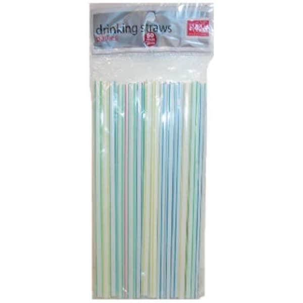 Bradshaw Bradshaw 24990 50 Count White Jumbo Straws; Pack of 6 - 677336