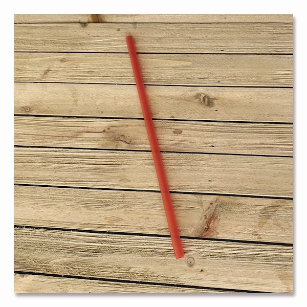 Boardwalk Jumbo Straws, 7.75 in., Polypropylene, Red, 2500PK - BWKJSTUW775RED