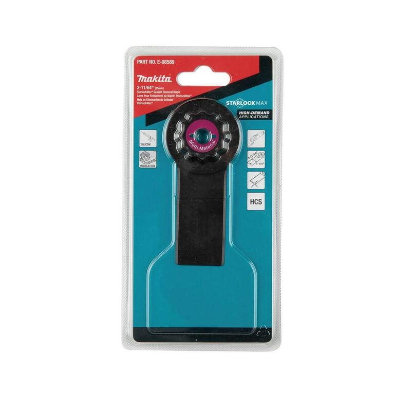 Quitador de sellador y cuchilla para cortar juntas de acero de alto carbono para herramienta multiusos oscilante StarlockMax de Makita - E-08589