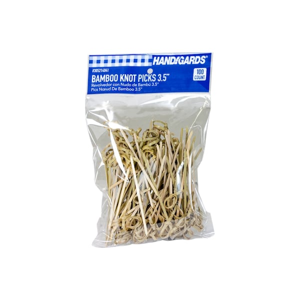Handgards Handgards 3.5" Knot Bamboo Wood Pick, PK1000 - 305214041