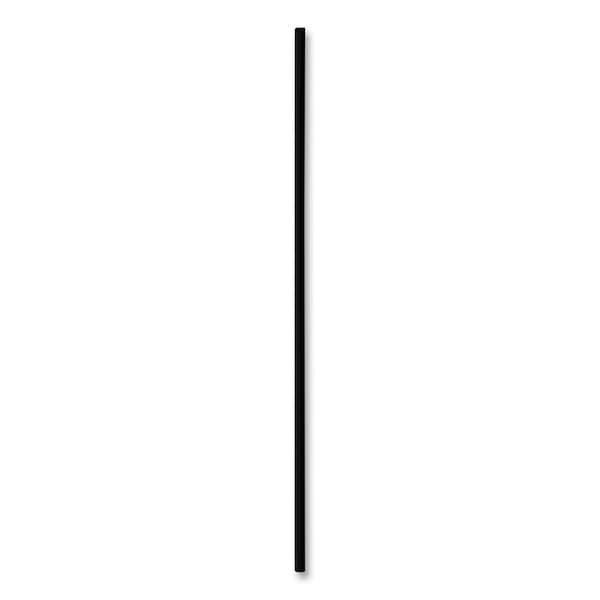 Boardwalk Cocktail Straws, 8", Polypropylene, Black, PK5000 - SLSTUBL