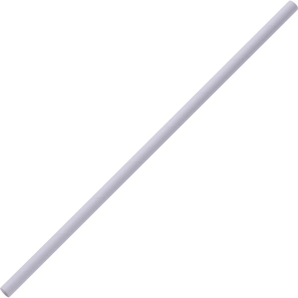 Genuine Joe Paper Straw, Paper, White, PK500 - 58946
