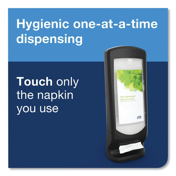 Tork Tork Xpressnap Stand Napkin Dispenser Black N4, Upright Design, Signature Range, 24.5 x 9.25 x 9.25 - TRK6332000