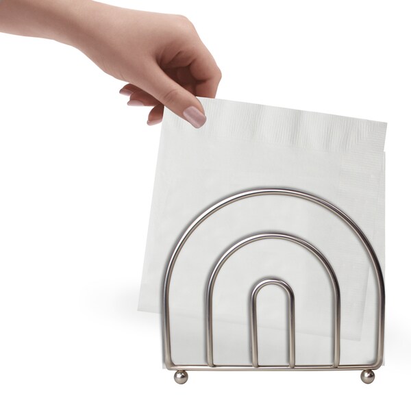 Blue Donuts Blue Donuts Satin Nickel Napkin Holder - BD3931142