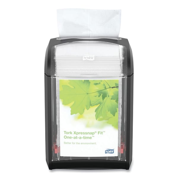 Tork Tork Xpressnap Fit Tabletop Napkin Dispenser Black N14, One-at-a-time Dispensing, 6.7 x 4.4 x 5.6 - 7232000