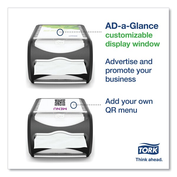 Tork Tork Xpressnap Counter Napkin Dispenser Black N4, Signature Range, 5.7 x 7.5 x 12.1 - 6432000