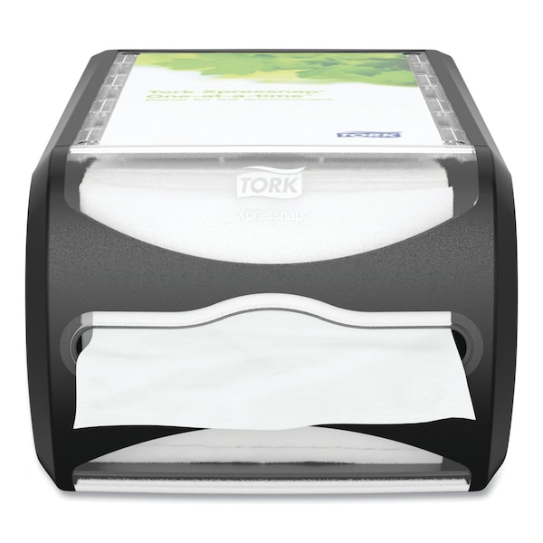 Tork Tork Xpressnap Counter Napkin Dispenser Black N4, Signature Range, 5.7 x 7.5 x 12.1 - 6432000