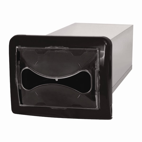 Cascades Pro Tandem In-Counter Interfold Napkins Dispenser, 6.25 x 18 x 6.5, Black - DN200