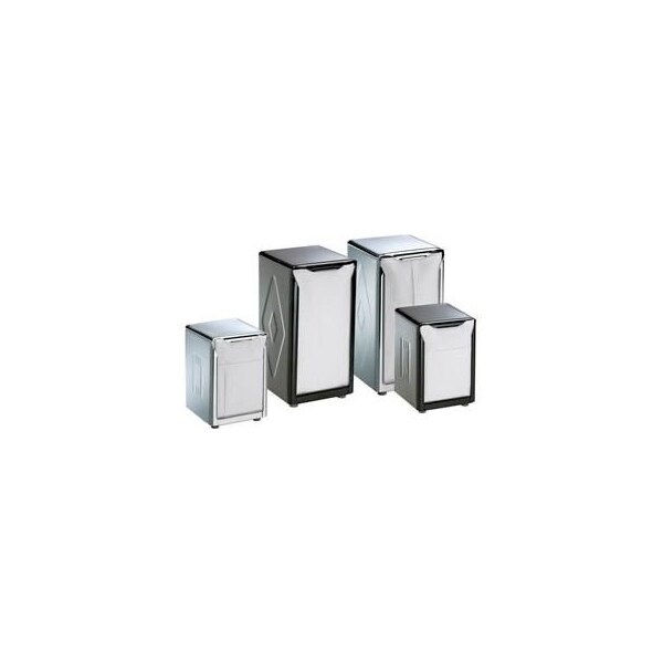 San Jamar Table-Top Napkin Dispensers, 7-1/2 h x 3-3/4 w x 4 d, Black - H900BK