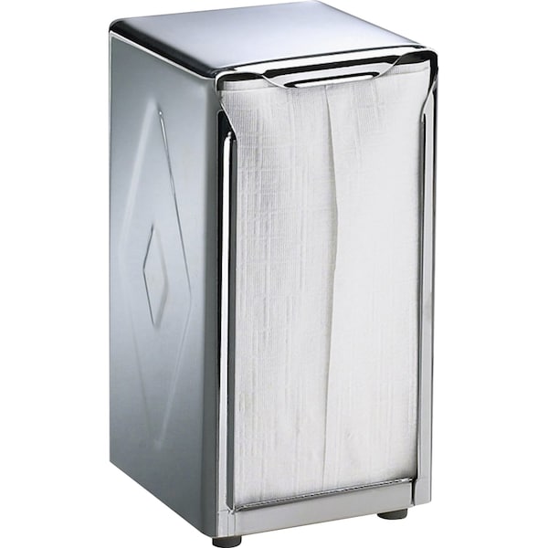 Zoro Select Steel, Color Chrome, 150, Napkin Dispenser - H900XGR