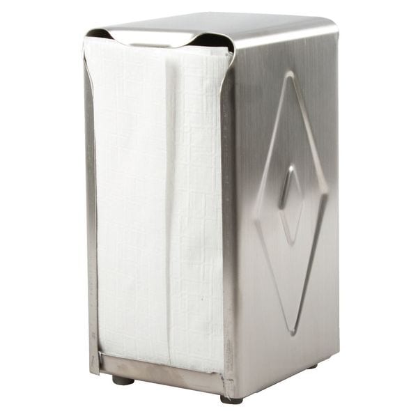 Zoro Select Steel, Color Chrome, 150, Napkin Dispenser - H900XGR