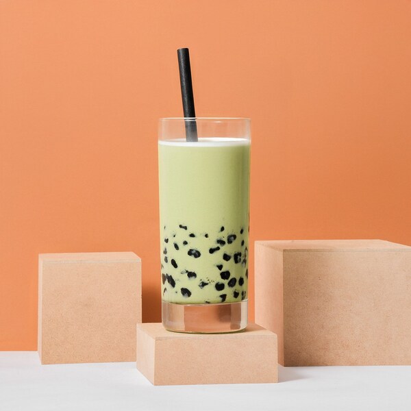 Greenprint Greenprint Agave Based Black Agave Long 10" Boba Straw, Unwrapped 700 ct - BTBA26U