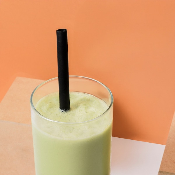 Greenprint Greenprint HoCo Black Agave Boba 10" Straw, Paper Wrapped, 700 ct - BTBPHA21W