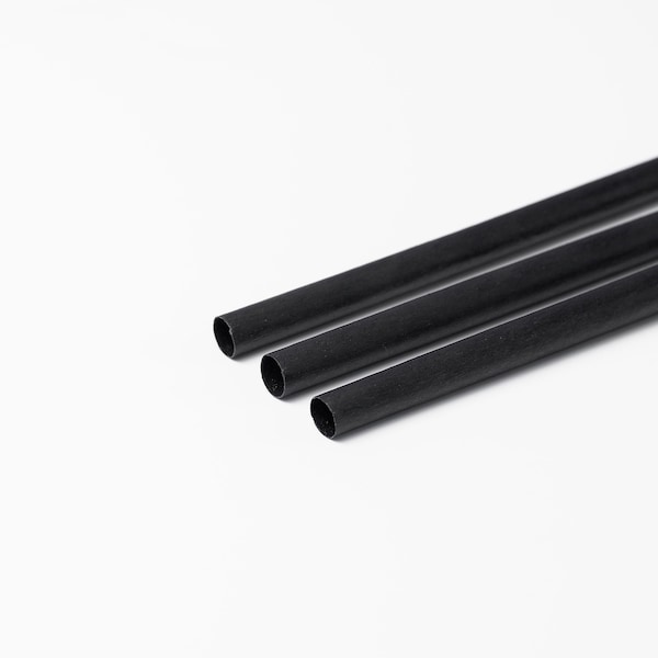 Greenprint Greenprint Agave Based Black Agave Standard 8.25" Boba Straw, Unwrapped 700 ct - BTBA21U