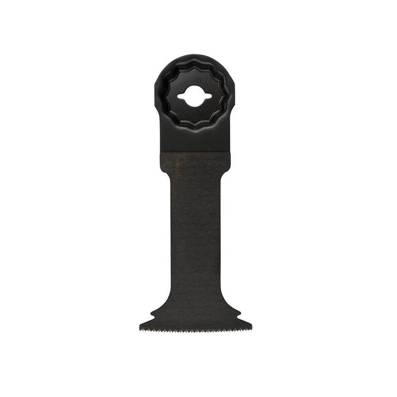 Herramienta multiusos oscilante Makita StarlockMax de 2 pulgadas con hoja curva de inmersión bi-metal para corte de madera y metal - E-08539