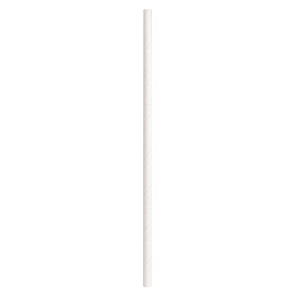 Aardvark 10" White Giant Paper Straws 2800 ct - 61500216