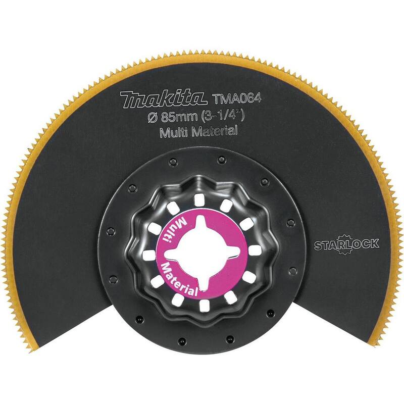 Hoja de sierra redonda Starlock de 3-1/4 pulgadas (BiM-TiN), 18 TPI - B-67125 de Makita