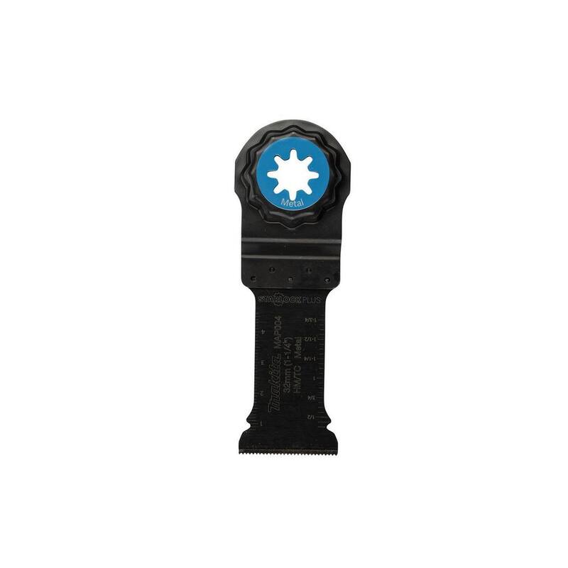 Herramienta Multifuncional Oscilante Makita StarlockPlus de 1-1/4 pulgadas de metal duro con dientes de carburo de tungsteno para corte de metales - E-08492