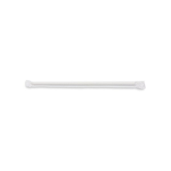 Ecosource Paper Straws, Jumbo 7.75 in. , Individually Wrapped - 3200 Count, 3200PK - ES-PS6W-W