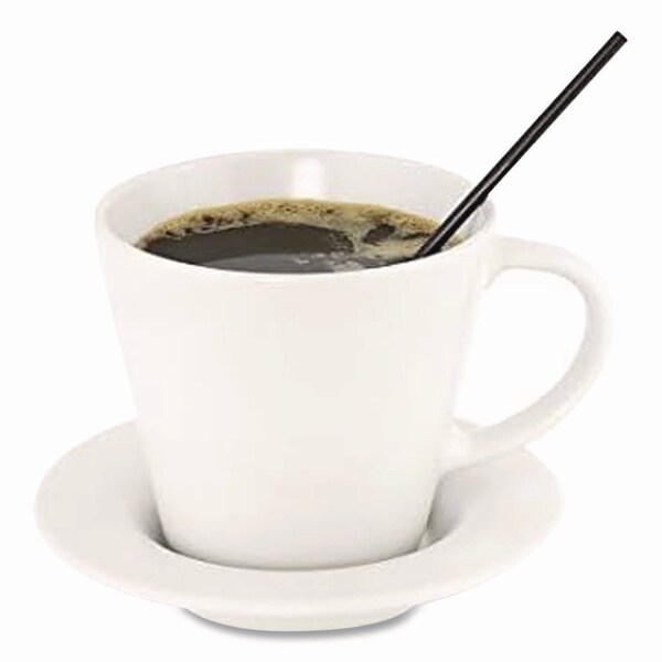 Berkley Square Wrapped Polypropylene Stirrers, 7.75in, Black, 500PK - BEP89378