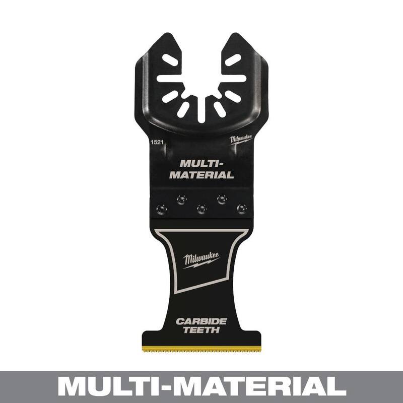 Milwaukee 1-3/8 pulgadas Carburo Universal Ajuste Extremo de Madera y Metal Corte de Cuchilla Multiherramienta Oscilante (Paquete de 1) - 49-25-1521