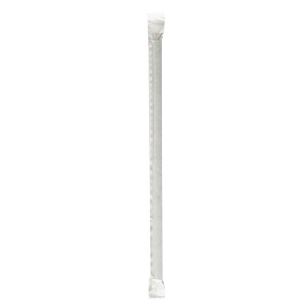 Boardwalk Wrapped Jumbo Paper Straws, 7.75 in., Paper, Black, 1280PK - BWKPPRSTRWBLIW