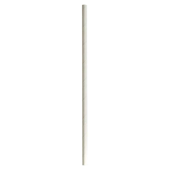 Boardwalk Wrapped Jumbo Paper Straws, 7.75 in., Paper, White, 1280PK - BWKPPRSTRWIW