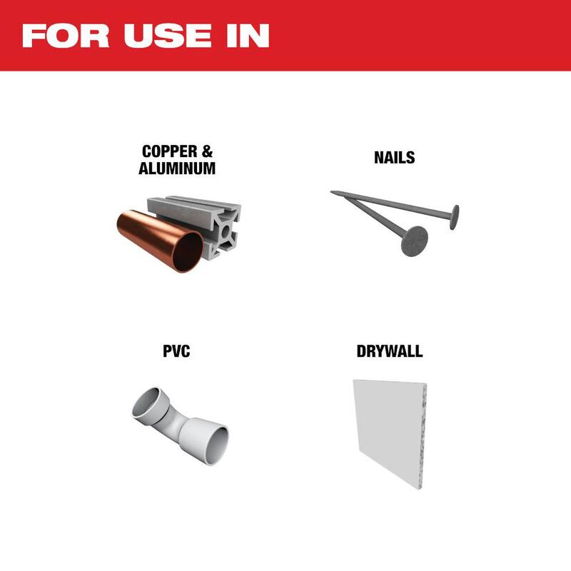 Hoja oscilante para multi-herramienta de corte de madera y metal de ajuste universal de titanio bimetálica Milwaukee 1-1/8 pulgadas (1 paquete) - 49-25-1251