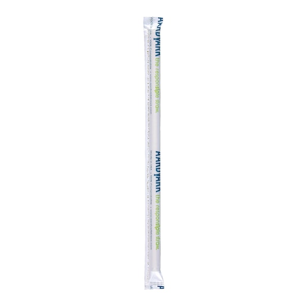 Aardvark 7.75" Wrapped Black Giant Paper Straws PK 2400 - 61630099