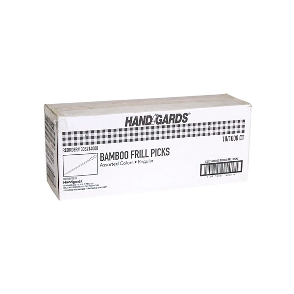 Handgards Handgards 3" Frill Wood Pick, PK1000 - 305214008
