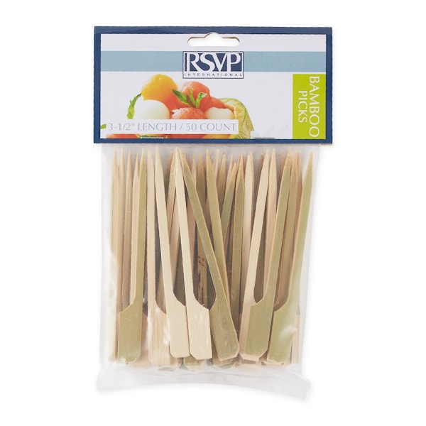 Rsvp International Bamboo Picks 3-.5In - 50Ct, 50PK - BOO-A3
