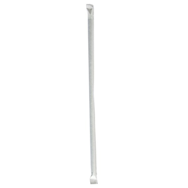 Boardwalk Wrapped Giant Straws, 10.25 in., Polypropylene, Black, 1200PK - BWKGST1025BK