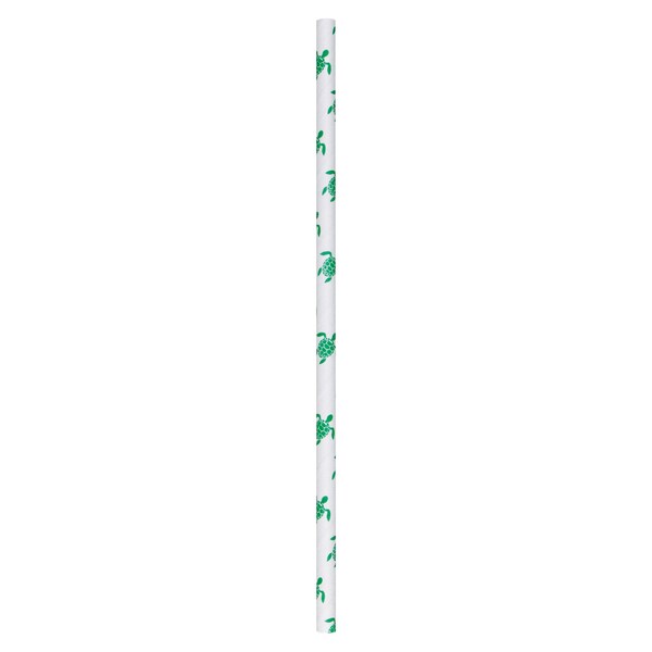 Aardvark 7.75" Sea Turtle Jumbo Paper Straws PK 4800 - 61520566