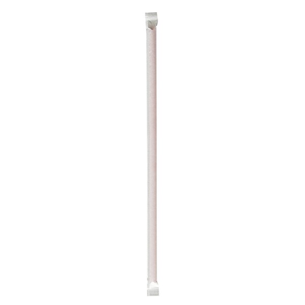 Boardwalk Wrapped Jumbo Straws, 10.25 in., Polypropylene, Red, 2000PK - BWKJSTW1025RED