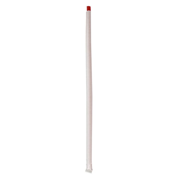 Boardwalk Wrapped Jumbo Straws, 10.25 in., Polypropylene, Red, 2000PK - BWKJSTW1025RED