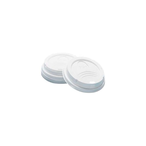 Lagasse Dixie DIX D9538 - Dome Hot Drink Lids, 8 Oz. Cups, White, 1000 ct - DIX D9538