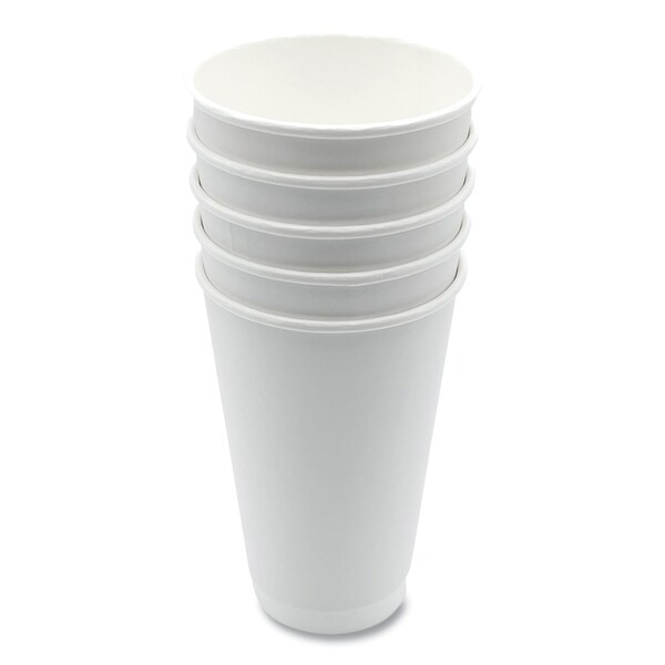 Boardwalk Paper Hot Cups, Double-Walled, 16 oz, White, 500PK - BWKDW16HCUP