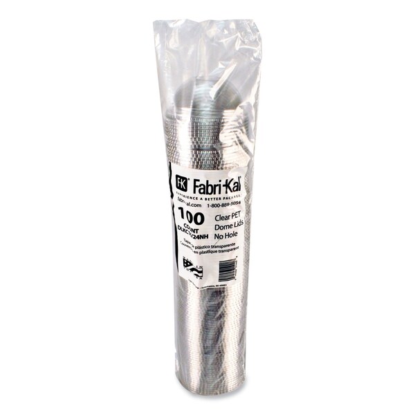 Fabri-Kal Kal-Clear/Nexclear Drink Cup Lids, Fits 5 oz to 24 oz Cups, Clear, 1000PK - 9508058