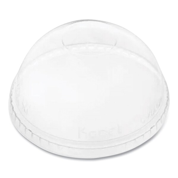 Karat PET Lids, Fits 12 oz to 24 oz Cold Cups, No Hole Dome Lid, Clear, 1000PK - C-KDL626-NH