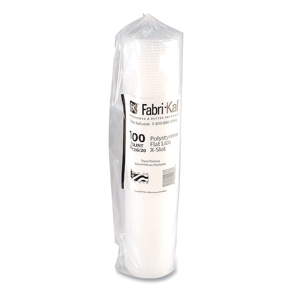 Fabri-Kal RK Cup Lids, Fits 16 oz to 20 oz Cups, Translucent, 1000PK - 9508217