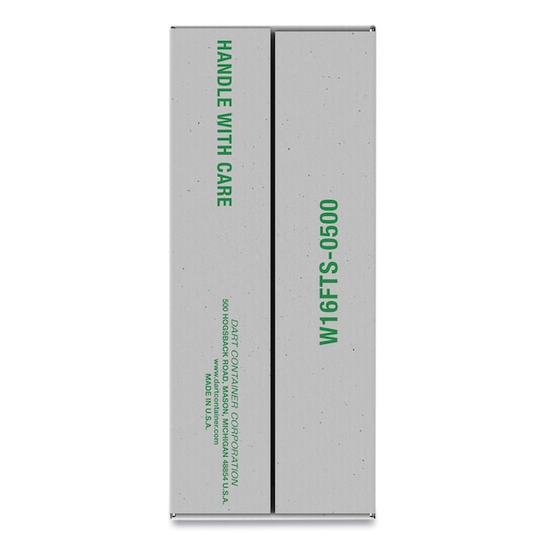 Dart Lids for Foam Cups and Containers, Fits 16 oz, 20 oz Cups, Translucent, 1000PK - W16FTS-0500