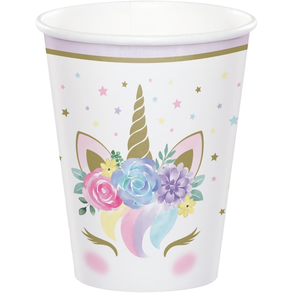 Creative Converting Unicorn Baby Shower Paper Cups, 9oz, 96PK - 343968