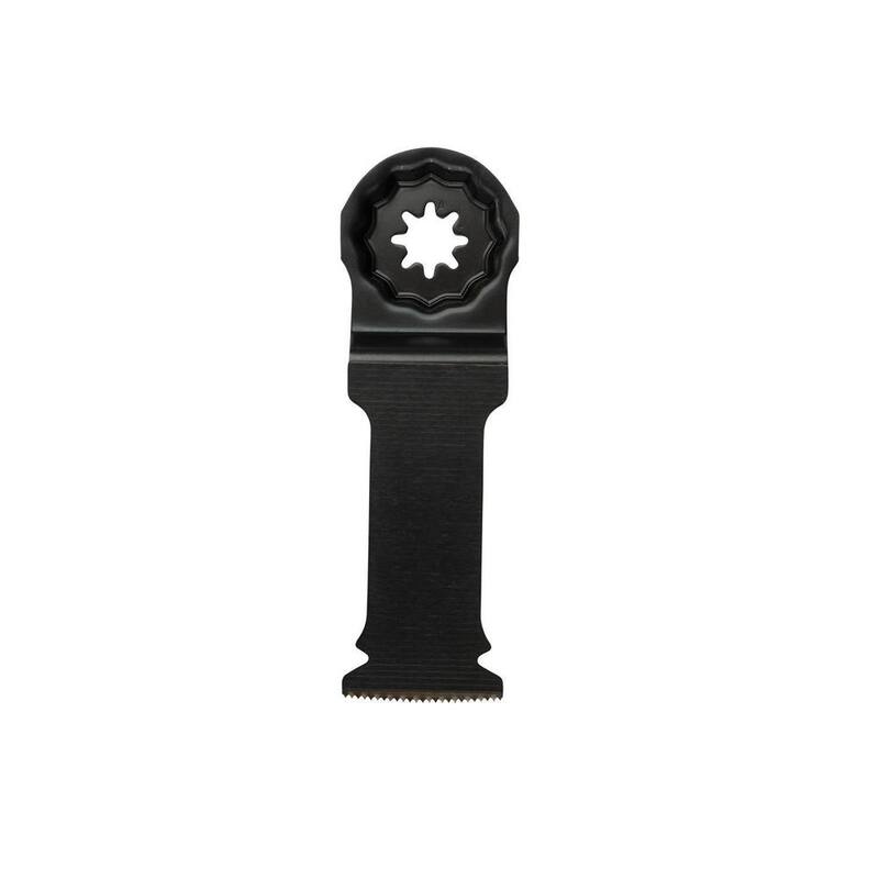 Herramienta multifuncional oscilante Makita StarlockPlus de 1-1/4 pulgadas con hoja curva de inmersión de corte de metal y madera bi-metal - E-08464