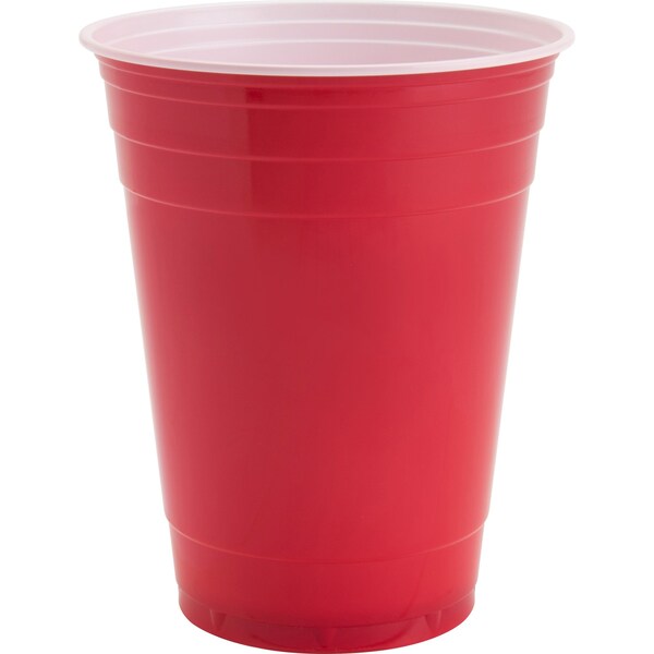 Genuine Joe Plastic Party Cups16OzRed, PK1000 - GJO11251CT